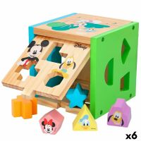 Puzzle Infantil de Madeira Disney 14 Partes 15 x 15 x 15 cm (6 Unidades)