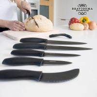 Faca de mesa Bravissima Kitchen Set de 7 cuchillos Titanium